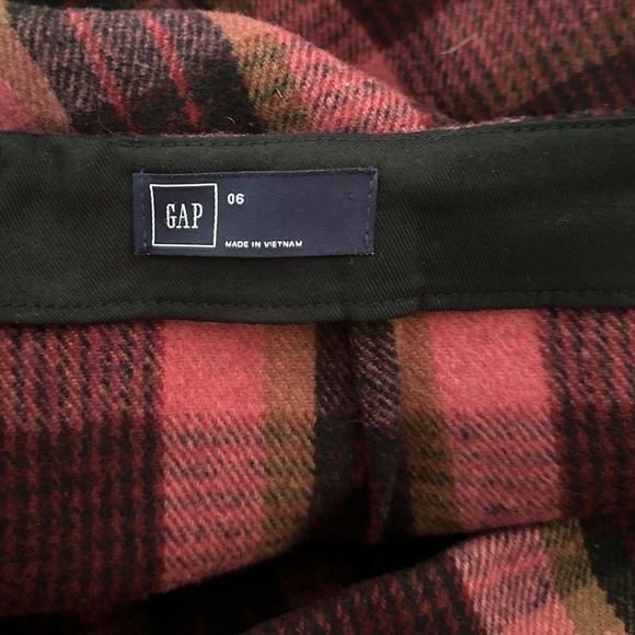 GAP WOOL PLAID MINI SKIRT - Picture 3 of 4